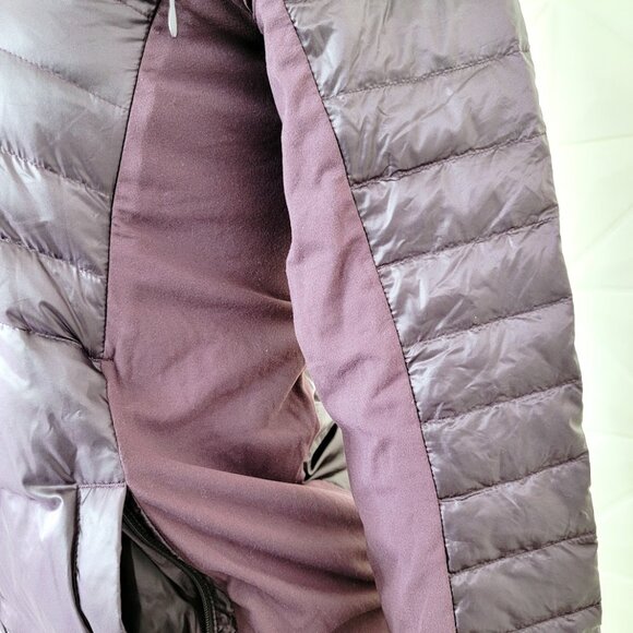 Lululemon Women's Black Berry Purple Down For A Run II Puffer Jacket Size 6 - Picture 6 of 9